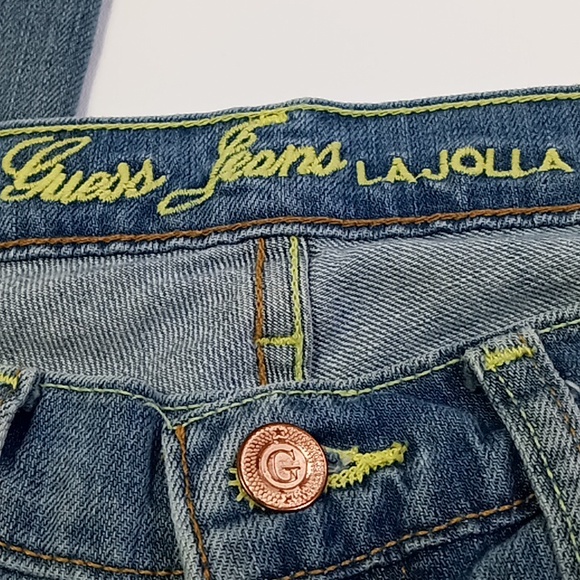 Guess Jeans La Jolla Low Rise Bootcut Light Blue Jeans 27 - Picture 15 of 16